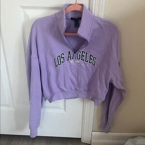 Forever 21 Lavender Los Angeles Sweatshirt